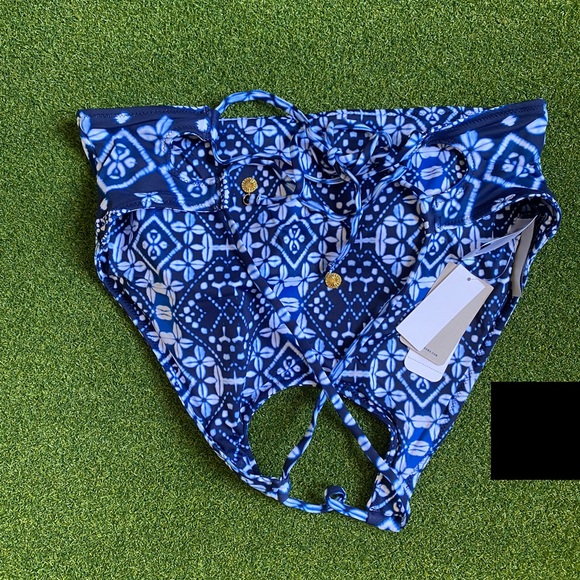 Tommy Bahama High Neck Reversible Bikini Top Swim - Picture 3 of 8
